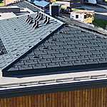 Sajowitzdach Steildach Flachdach Mitarbeiterhaus Fasching